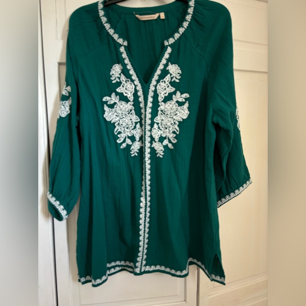Soft Surroundings Tunic - green - size XL